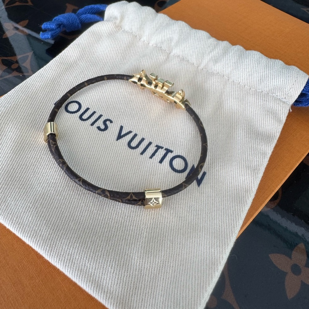 Louis Vuitton Bracelet Iconic in Signature Monogram New Release NWT Authentic LV - Picture 7 of 16